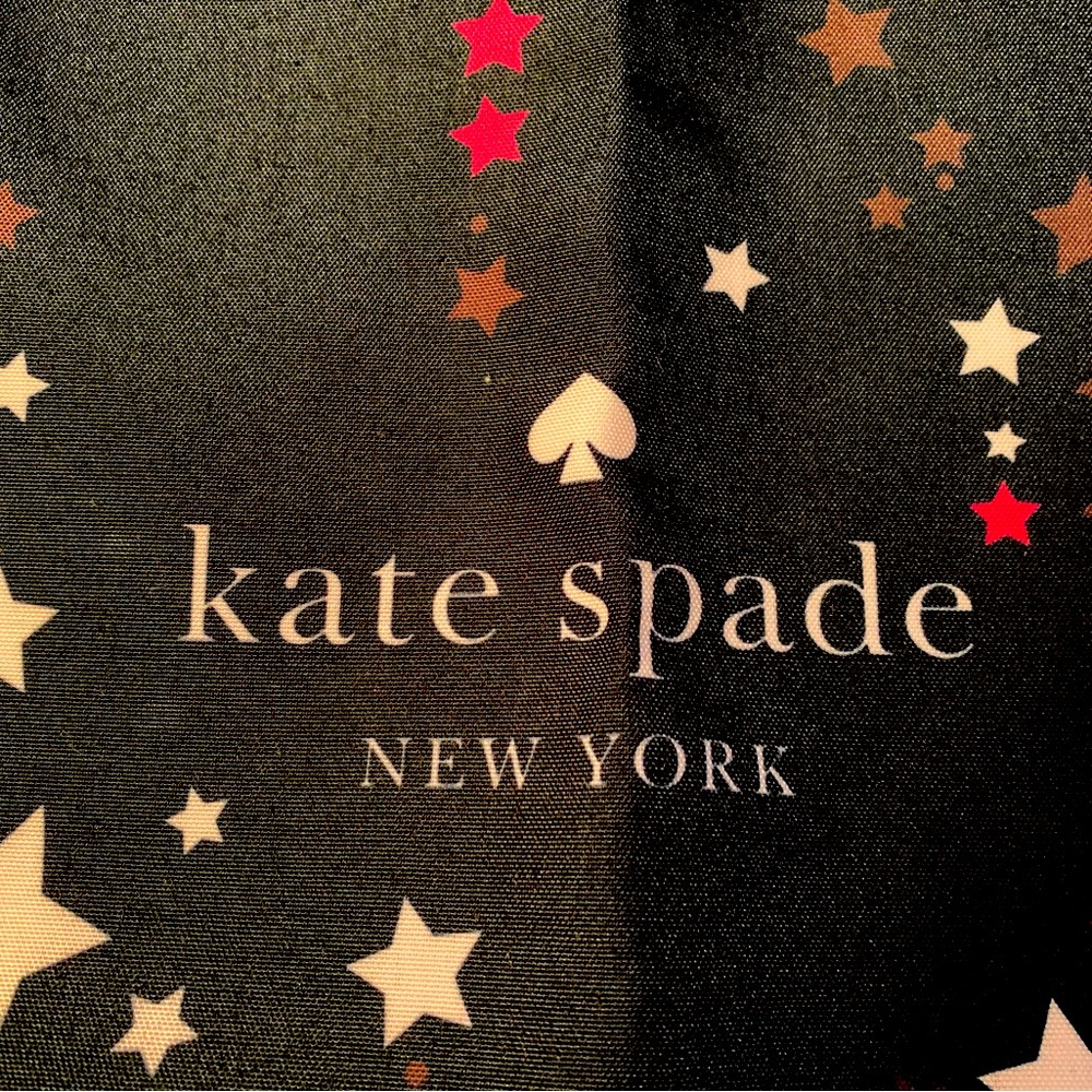 NWOT Kate Spade XXL Stars Fabric Tote 15.5” x 23.5”